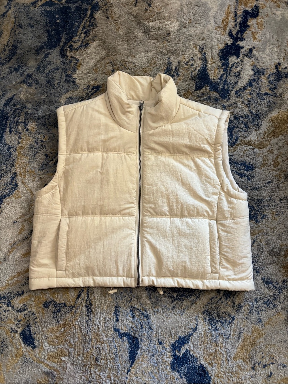 Thread & Supply Cream Puffer Vest